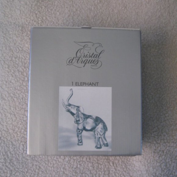 Cristal d'Arques Crystal Elephant - Picture 1 of 5
